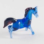 Лошадка синяя мини фигурка Миниатюрные