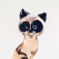 Фигурка котика бежевого