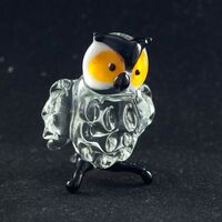 Фигурка Сова прозрачная высотой1 5 см