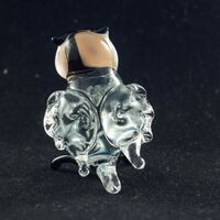 Фигурка Сова прозрачная высотой1 5 см