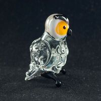 Фигурка Сова прозрачная высотой1 5 см