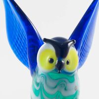 Стеклянная фигурка Сова