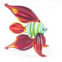 Стеклянная фигурка рыбка скалярия Рыбы