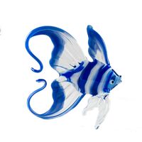 Рыба синяя с белыми полосками Рыбы