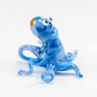 Фигурка Осьминог голубой высота 3 см