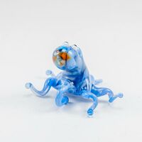 Фигурка Осьминог голубой высота 3 см