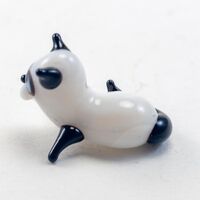 Кот белый фигурка из стекла мини