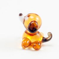 Собачка стеклянная мини фигурка