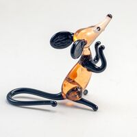 Стеклянная фигурка "Мышь Карина"