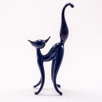 Стеклянная фигурка Черный кот Максим
