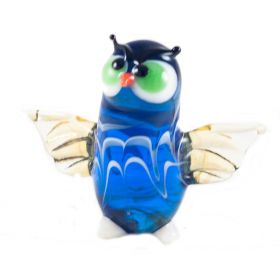 Сова фигурка стеклянная Птицы 