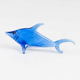 Акула  стеклянная фигурка высотой 2 см Миниатюрные