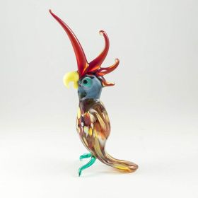 Попугай фигурка стеклянная Птицы 