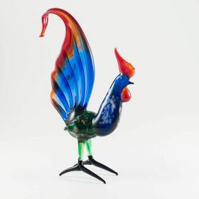 Петух с синим хвостом Птицы 