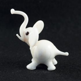 Белый маленький слон высотой 5 см Животные