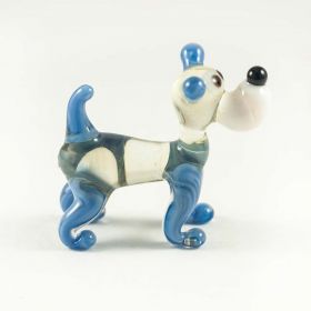 Щенок Бобик стеклянная фигурка  высотой 4 см Собаки