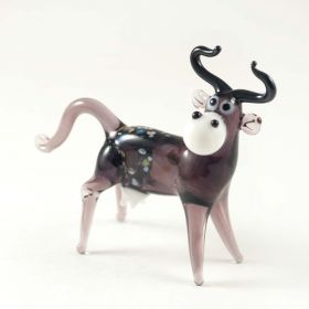 Веселая коровка  высотой 6 см Животные