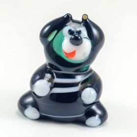 Кот толстый сидит высотой 4 см Коты