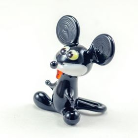 Мышка черная высотой 4 см Животные