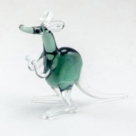 Кенгуру серый стеклянная фигурка высотой 6 см Животные