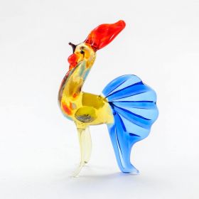 Петух синий высотой 5 см Птицы 