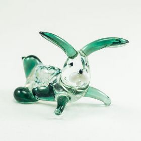 Заяц серый стеклянная фигурка Животные