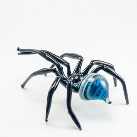 Паук большой фигурка стеклянная длиной 12,5 см Насекомые