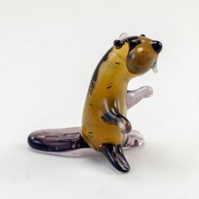 Бобер фигурка из стекла Животные