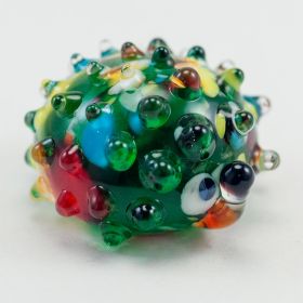 Стеклянная фигурка Еж зеленый Животные