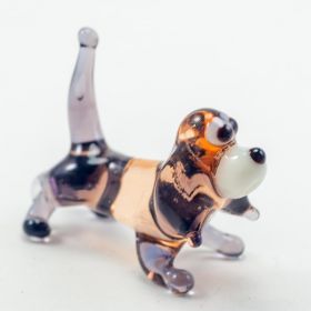 Собака Бигли фигурка из стекла Собаки