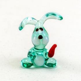 Кролик зеленый с морковкой Миниатюрные