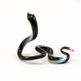 Змея черная высотой 2 см Миниатюрные