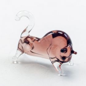 Бык фиолетовый мини фигурка Миниатюрные