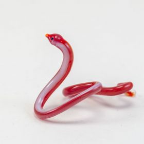 Змейка красная высотой 2 см Миниатюрные
