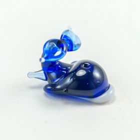 Кит Фонтанчик стеклянная мини фигурка Миниатюрные