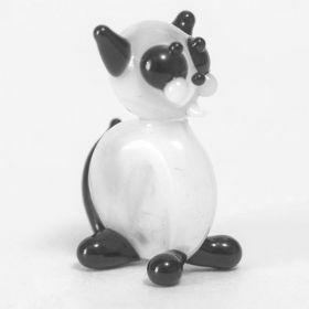 Котик белый сидит Миниатюрные