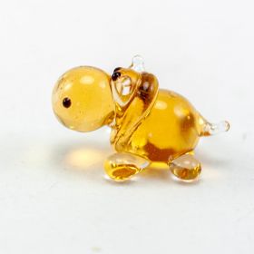 Бегемотик коричневый мини фигурка Миниатюрные