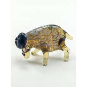 Овечка серая фигурка стеклянная Животные