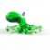 Cтеклянная фигурка зеленого Осьминога Миниатюрные