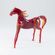 Конь красный стеклянная фигурка Животные