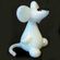 Мышь белая мини фигурка Миниатюрные