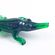 Крокодил зеленый фигурка из стекла Рептилии