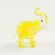 Слон желтый мини фигурка Миниатюрные
