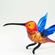 Фигурка цветная стеклянная колибри Птицы 