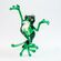 Лягушка танцует стеклянная фигурка Рептилии