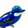 Голубая синица фигурка стеклянная Птицы 
