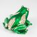 Шкатулка зеленая лягушка с пятнами на спине Шкатулки Фаберже