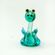 Дракончик зеленый фигурка из стекла Животные