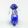 Зайчик синий фигурка стеклянная высотой 5 см Животные