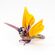 Колибри желтая высотой 6 см Птицы 
